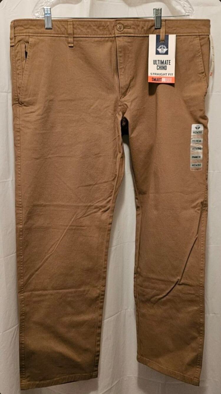 Dockers Men's Smart 360 Flex Straight Khaki Pants 40x30 NEW With Tags